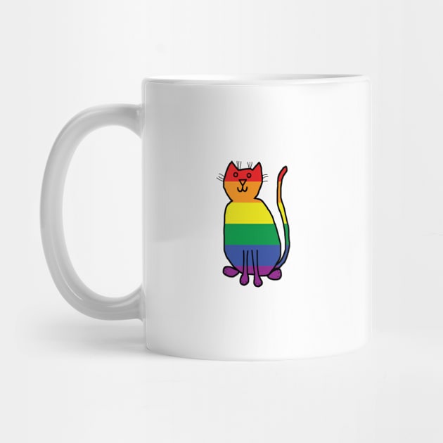 Small Pride Cat by ellenhenryart